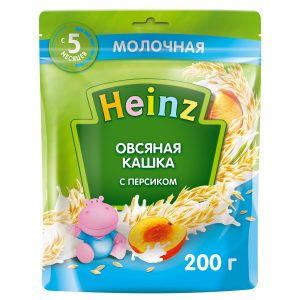 Bột ăn dặm Heinz Nga 200g - Vị yến mạch, đào, sữa (cho bé từ 5 tháng tuổi)