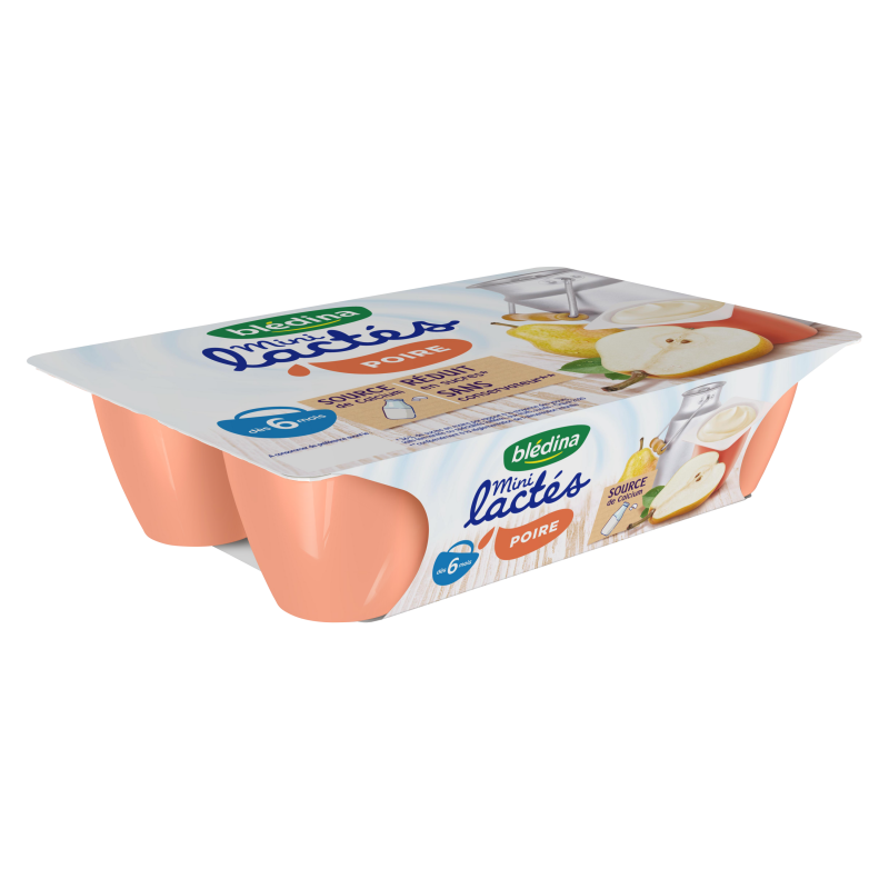 Sữa chua Bledina Pháp 330g (6 hộp x 55g) - Vị lê (cho bé từ 6 tháng tuổi)