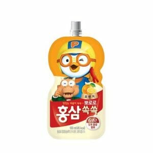 Nước uống hồng sâm Pororo Hàn Quốc 100ml - Vị cam (cho bé từ 3 tuổi)