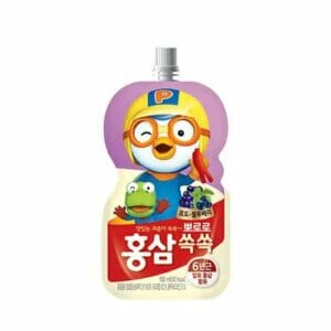 Nước uống hồng sâm Pororo Hàn Quốc 100ml - Vị nho (cho bé từ 3 tuổi)