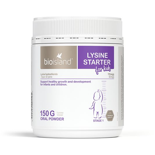 Bột Lysine Bio Island hỗ trợ tăng chiều cao - 150g (cho bé từ 7 tháng - 5 tuổi)
